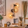 Koyoto Kogellampje, Wandlamp Amber, Duidelijk, 3-lichts