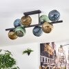 Koyoto Plafondlamp, Kogellampje Blauw, Goud, Groen, 8-lichts
