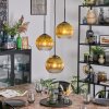 Koyoto Hanglamp, Kogellampje, Cluster hanglamp 30 cm Goud, Duidelijk, 3-lichts