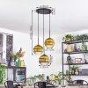Koyoto Hanglamp, Kogellampje, Cluster hanglamp 30 cm Goud, Duidelijk, 3-lichts