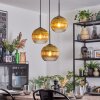 Koyoto Hanglamp, Kogellampje, Cluster hanglamp 30 cm Goud, Duidelijk, 3-lichts