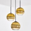 Koyoto Hanglamp, Kogellampje, Cluster hanglamp 30 cm Goud, Duidelijk, 3-lichts