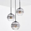 Koyoto Hanglamp, Kogellampje, Cluster hanglamp 30 cm Duidelijk, Rookkleurig, 3-lichts