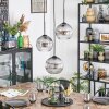 Koyoto Hanglamp, Kogellampje, Cluster hanglamp 30 cm Duidelijk, Rookkleurig, 3-lichts