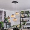 Koyoto Hanglamp, Kogellampje, Cluster hanglamp 30 cm Amber, Duidelijk, 3-lichts