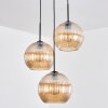 Koyoto Hanglamp, Kogellampje, Cluster hanglamp 30 cm Amber, 3-lichts