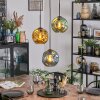 Ripoll Hanglamp, Kogellampje, Cluster hanglamp Blauw, Goud, Groen, 3-lichts