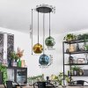 Ripoll Hanglamp, Kogellampje, Cluster hanglamp Blauw, Goud, Groen, 3-lichts
