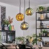 Ripoll Hanglamp, Kogellampje, Cluster hanglamp Blauw, Goud, Groen, 3-lichts