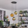 Ripoll Hanglamp, Kogellampje, Cluster hanglamp Blauw, Goud, Groen, 3-lichts