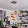 Koyoto Hanglamp, Kogellampje, Cluster hanglamp 30 cm Koperkleurig, 3-lichts