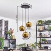 Ripoll Hanglamp, Kogellampje, Cluster hanglamp Goud, 3-lichts
