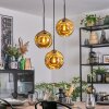 Ripoll Hanglamp, Kogellampje, Cluster hanglamp Goud, 3-lichts