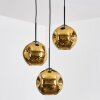 Ripoll Hanglamp, Kogellampje, Cluster hanglamp Goud, 3-lichts