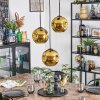 Ripoll Hanglamp, Kogellampje, Cluster hanglamp Goud, 3-lichts