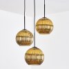 Koyoto Hanglamp, Kogellampje, Cluster hanglamp 30 cm Goud, 3-lichts