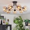 Koyoto Plafondlamp, Kogellampje 82 cm Amber, Duidelijk, 7-lichts