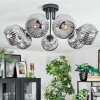 Ripoll Plafondlamp, Kogellampje Rookkleurig, 7-lichts