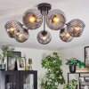 Ripoll Plafondlamp, Kogellampje Rookkleurig, 7-lichts
