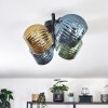 Koyoto Plafondlamp, Kogellampje Blauw, Goud, Groen, 4-lichts