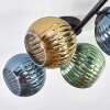 Koyoto Plafondlamp, Kogellampje Blauw, Goud, Groen, 4-lichts