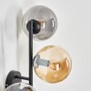 Gastor Kogellampje, Wandlamp Amber, Rookkleurig, 3-lichts