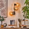 Gastor Kogellampje, Wandlamp Amber, 3-lichts