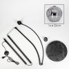 Ripoll Staande lamp, Booglampen Zwart, 1-licht
