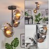 Koyoto Plafondlamp, Kogellampje 32 cm Chroom, Duidelijk, Rookkleurig, 4-lichts