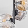 Ripoll Plafondlamp, Kogellampje Amber, Duidelijk, Rookkleurig, 4-lichts