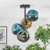 Ripoll Plafondlamp, Kogellampje Blauw, Goud, Groen, 4-lichts