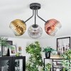 Ripoll Plafondlamp, Kogellampje Goud, Duidelijk, Koperkleurig, Rookkleurig, 3-lichts