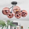 Ripoll Plafondlamp, Kogellampje Koperkleurig, 5-lichts