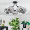 Ripoll Plafondlamp, Kogellampje Rookkleurig, 5-lichts