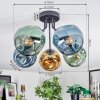 Ripoll Plafondlamp, Kogellampje Blauw, Goud, Groen, 5-lichts