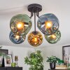 Ripoll Plafondlamp, Kogellampje Blauw, Goud, Groen, 5-lichts