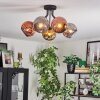 Ripoll Plafondlamp, Kogellampje Chroom, Goud, Koperkleurig, Rookkleurig, 5-lichts