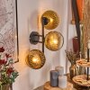 Koyoto Kogellampje, Wandlamp Goud, Duidelijk, 3-lichts