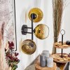 Koyoto Kogellampje, Wandlamp Goud, Duidelijk, 3-lichts