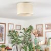 Bassagoda Plafondlamp Beige, Wit, 1-licht