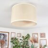 Bassagoda Plafondlamp Beige, Wit, 1-licht