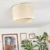 Bassagoda Plafondlamp Beige, Wit, 1-licht