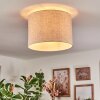 Bassagoda Plafondlamp Beige, Wit, 1-licht
