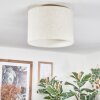 Bassagoda Plafondlamp Beige, Wit, 1-licht