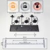 Gastor Hanglamp, Kogellampje, Hanglamp Amber, Chroom, Koperkleurig, Rookkleurig, 6-lichts