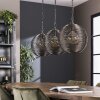 Leeville Hanger Nikkel mat, Zwart, 3-lichts