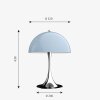 Louis Poulsen Panthella 320 Tafellamp Chroom, 1-licht