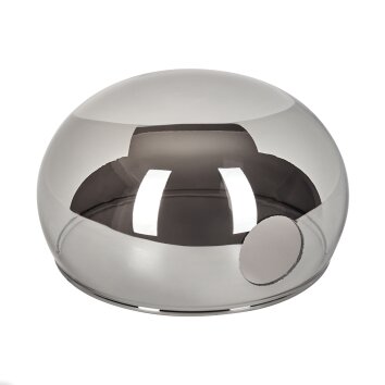 Lampenkap van glas  Nikkala Reserve glas, reserveonderdeel Rookkleurig