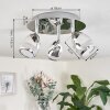 Morges Plafondlamp LED Chroom, 3-lichts