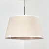 Bassagoda Hanglamp, Hanglamp Beige, Wit, 1-licht